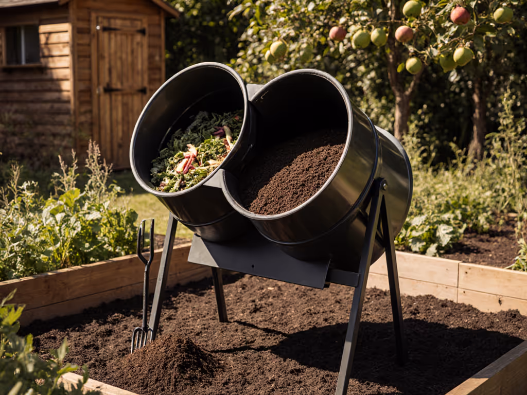 Dual-Chamber Compost Tumblers: Uninterrupted Production Compared