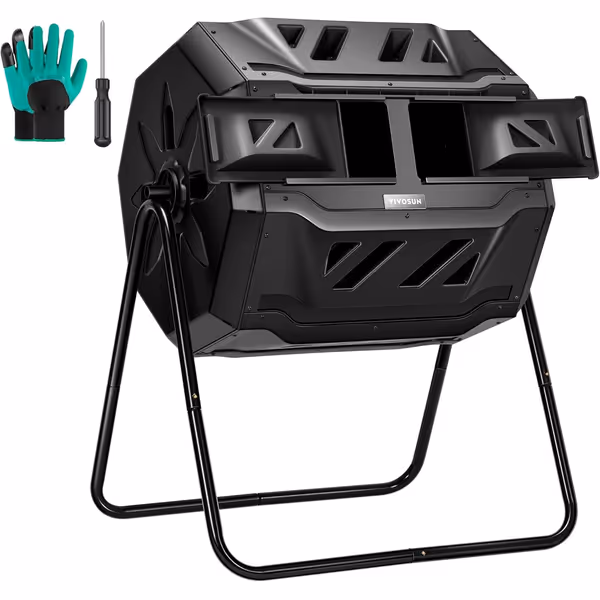 VIVOSUN Dual Tumbling Composter
